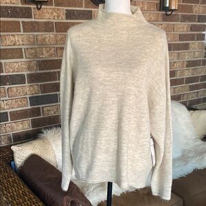 Leith Cream Cowl Neck Sweater